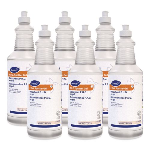 Image of Diversey 913888 Paint, Oil And Grease Spotter Gel, Fruity Scent, 32 Oz Squeeze Bottle, 6/carton