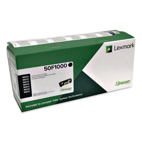 Image of Lexmark 50F1000 50f1000 Return Program Toner, 1,500 Page-Yield, Black