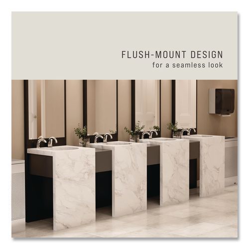 Image of Rubbermaid® Commercial 1938171 One Shot Soap Dispenser - Touch Free, Foam, 800 mL/1,600 mL, 11 x 14 x 3.5, Chrome, 4/Carton