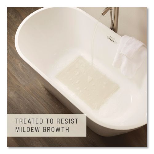 Image of Rubbermaid® Commercial 1982724 Safti-Grip Bath Mats, White Textured Surface, Suction-Cup Backing, 14" x 22.5", 12/Carton