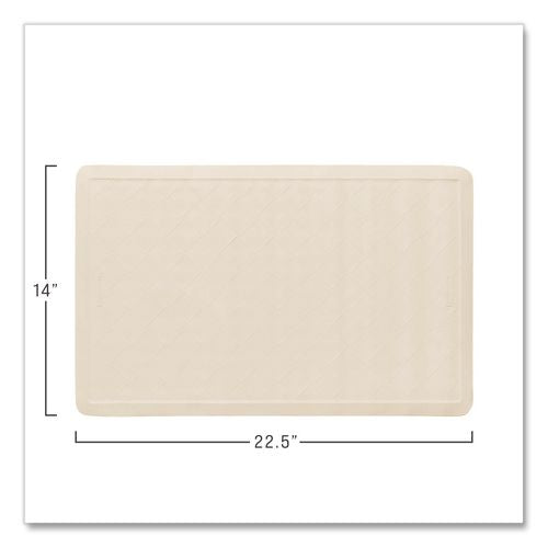 Image of Rubbermaid® Commercial 1982724 Safti-Grip Bath Mats, White Textured Surface, Suction-Cup Backing, 14" x 22.5", 12/Carton