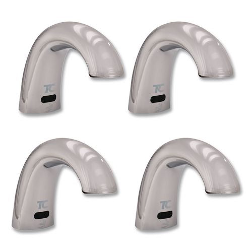 Image of Rubbermaid® Commercial 1938171 One Shot Soap Dispenser - Touch Free, Foam, 800 mL/1,600 mL, 11 x 14 x 3.5, Chrome, 4/Carton