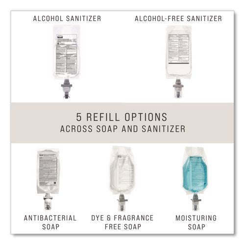 Image of Rubbermaid® Commercial 2080802 Autofoam Refill With Alcohol Foam Hand Sanitizer, Clear, 1,000 Ml, Unscented, 4/carton