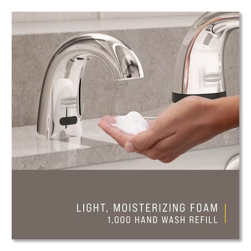 Image of Rubbermaid® Commercial FG750389 TC OneShot Moisturizer Enriched Foam Soap Refill, Unscented, 800 mL, 4/Carton