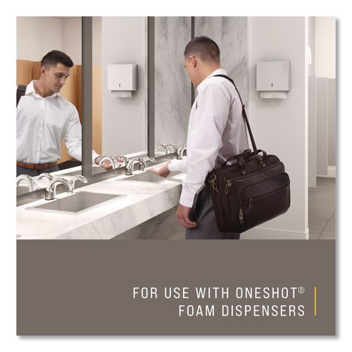 Image of Rubbermaid® Commercial FG750389 TC OneShot Moisturizer Enriched Foam Soap Refill, Unscented, 800 mL, 4/Carton