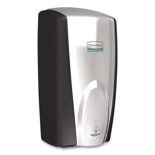 Image of Rubbermaid® Commercial FG750411 Autofoam Touch-Free Dispenser, 1,100 Ml, 5.2 X 5.25 X 10.9, Black/chrome