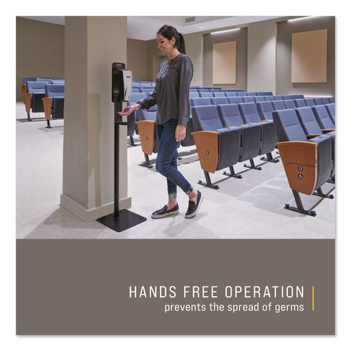 Image of Rubbermaid® Commercial FG750411 Autofoam Touch-Free Dispenser, 1,100 Ml, 5.2 X 5.25 X 10.9, Black/chrome