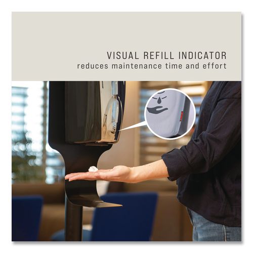 Image of Rubbermaid® Commercial FG750411 Autofoam Touch-Free Dispenser, 1,100 Ml, 5.2 X 5.25 X 10.9, Black/chrome