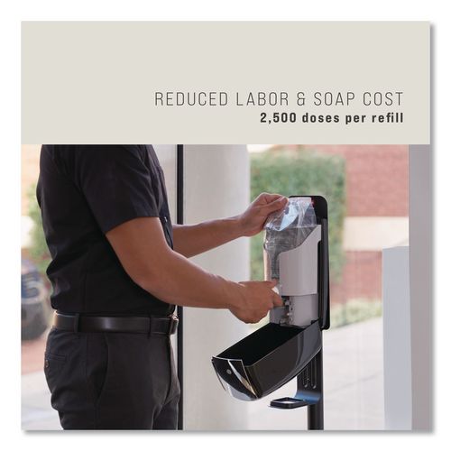 Image of Rubbermaid® Commercial FG750411 Autofoam Touch-Free Dispenser, 1,100 Ml, 5.2 X 5.25 X 10.9, Black/chrome