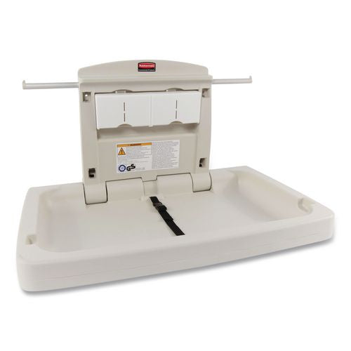 Image of Rubbermaid® Commercial FG781888LPLAT Sturdy Station 2 Baby Changing Table, 33.5 X 21.5, Platinum