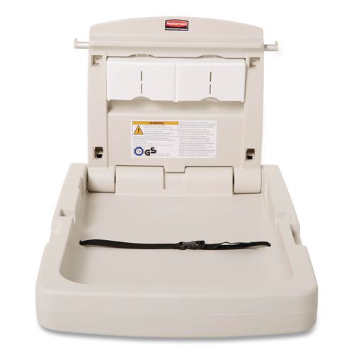 Image of Rubbermaid® Commercial FG781988LPLAT Baby Changing Station Vertical, 34.1 x 23, Light Platinum
