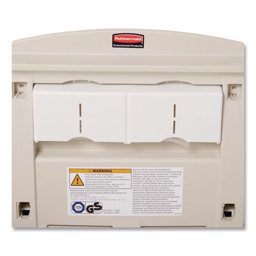 Image of Rubbermaid® Commercial FG781988LPLAT Baby Changing Station Vertical, 34.1 x 23, Light Platinum