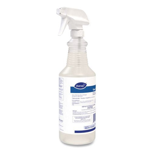 Image of Diversey 04743. Virex Tb Disinfectant Cleaner, Lemon Scent, Liquid, 32 Oz Bottle, 12/carton