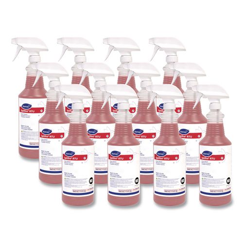 Image of Diversey 95891789 Spitfire Power Cleaner, Liquid, Fresh Pine Scent, 32 Oz Spray Bottle, 12/carton