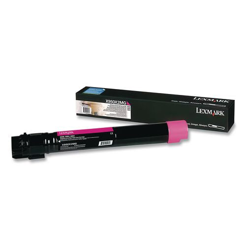 Image of Lexmark X950X2MG X950x2mg Extra High-Yield Toner, 22,000 Page-Yield, Magenta