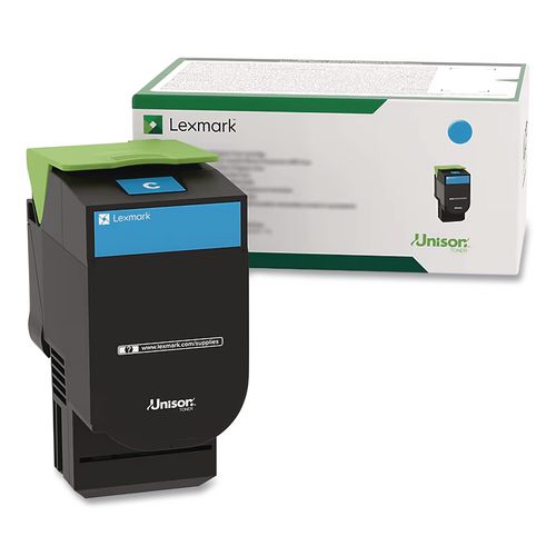 Image of Lexmark 74C10C0 74c10c0 Return Program Unison Toner, 3,000 Page-Yield, Cyan