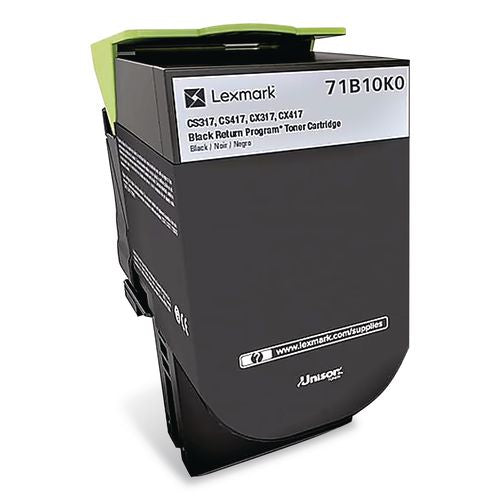 Image of Lexmark 71B10K0 71b10k0 Unison Toner, 3,000 Page-Yield, Black