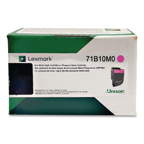 Image of Lexmark 71B10M0 71b10m0 Unison Toner, 2,300 Page-Yield, Magenta