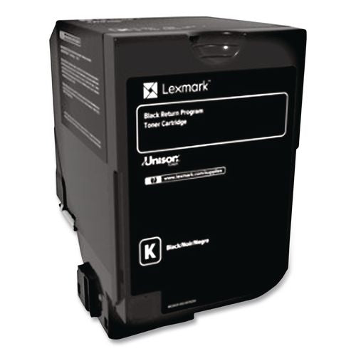 Image of Lexmark 74C00KG 74c00kg Return Program Toner, 3,000 Page-Yield, Black