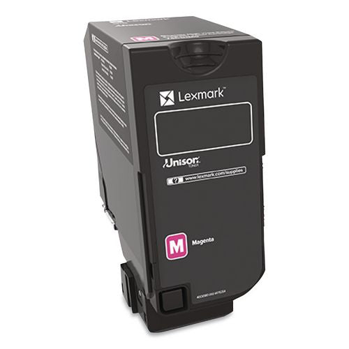 Image of Lexmark 74C00MG 74c00mg Return Program Toner, 3,000 Page-Yield, Magenta