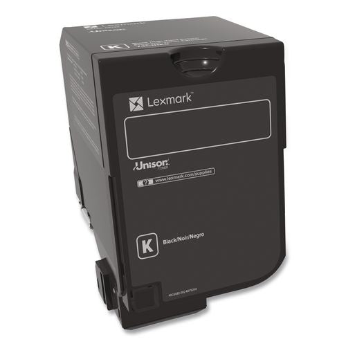 Image of Lexmark 74C0HKG 74c0hkg High-Yield Toner, 20,000 Page-Yield, Black