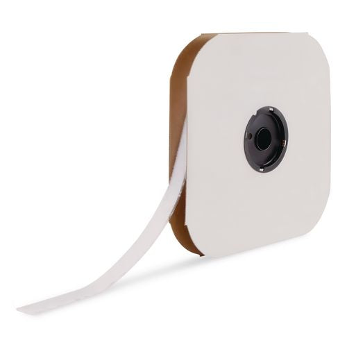 Image of VELCRO® Brand 190821 Sticky-Back Fasteners, Loop Side, 0.63" x 75 ft, White