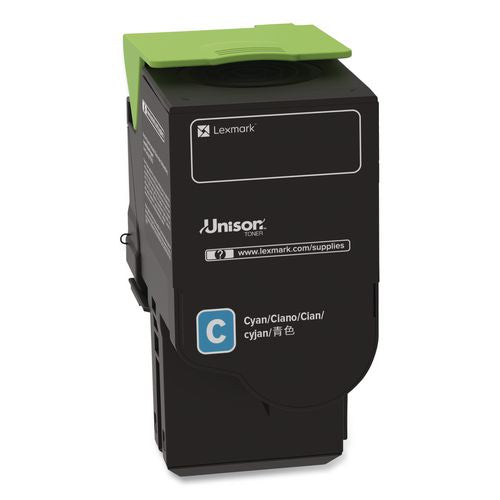 Image of Lexmark 78C1UC0 78c1uc0 Return Program Toner, 7,000 Page-Yield, Cyan