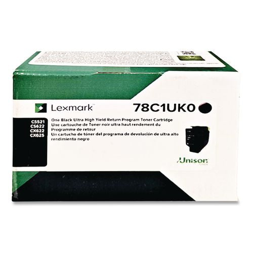 Image of Lexmark 78C1UK0 78c1uk0 Return Program Toner, 10,500 Page-Yield, Black