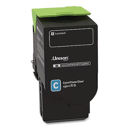 Image of Lexmark 78C1XCE 78c1xce Extra High-Yield Toner, 5,000 Page-Yield, Cyan