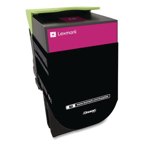 Image of Lexmark 80C0HMG 80c0hmg Return Program High-Yield Toner, 3,000 Page-Yield, Magenta, Taa Compliant