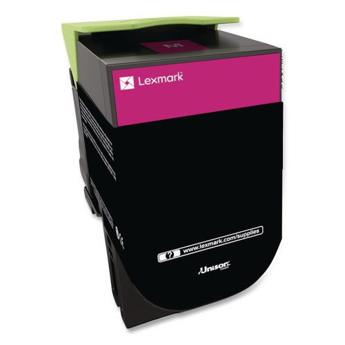 Image of Lexmark 80C1HM0 80c1hm0 Return Program High-Yield Toner, 3,000 Page-Yield, Magenta