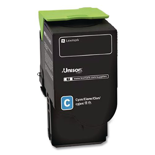 Image of Lexmark 80C1SC0 80c1sc0 Return Program Toner, 2,000 Page-Yield, Cyan