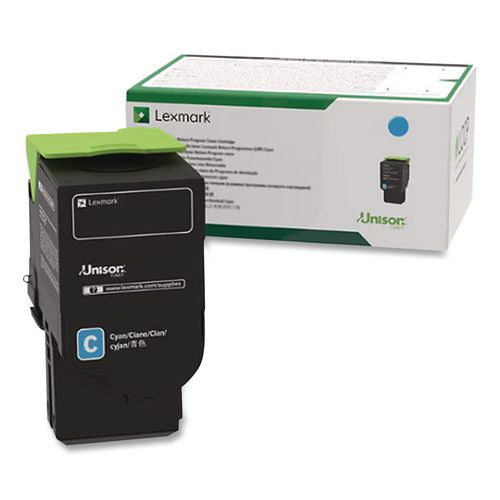 Image of Lexmark 80C1SC0 80c1sc0 Return Program Toner, 2,000 Page-Yield, Cyan
