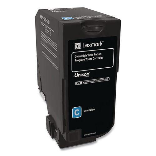 Image of Lexmark 84C0HCG 84c0hcg Unison High-Yield Toner, 16,000 Page-Yield, Cyan