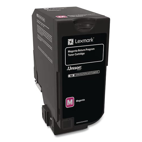 Image of Lexmark 84C0HMG 84c0hmg Unison High-Yield Toner, 16,000 Page-Yield, Magenta
