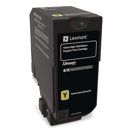Image of Lexmark 84C0HYG 84c0hyg Unison High-Yield Toner, 16,000 Page-Yield, Yellow