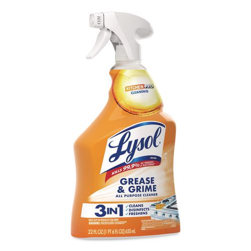 Image of LYSOL® Brand 19200-79556 Kitchen Pro Antibacterial Cleaner, Citrus Scent, 22 Oz Spray Bottle