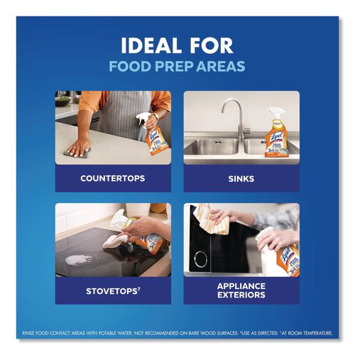 Image of LYSOL® Brand 19200-79556 Kitchen Pro Antibacterial Cleaner, Citrus Scent, 22 Oz Spray Bottle, 9/carton
