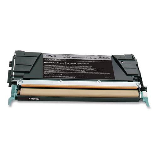 Image of Lexmark C746H1KG C746h1kg Return Program High-Yield Toner, 12,000 Page-Yield, Black