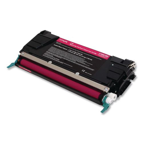 Image of Lexmark C748H1MG C748h1mg Return Program High-Yield Toner, 10,000 Page-Yield, Magenta