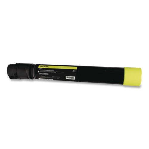 Image of Lexmark C950X2YG C950x2yg Extra High-Yield Toner, 22,000 Page-Yield, Yellow