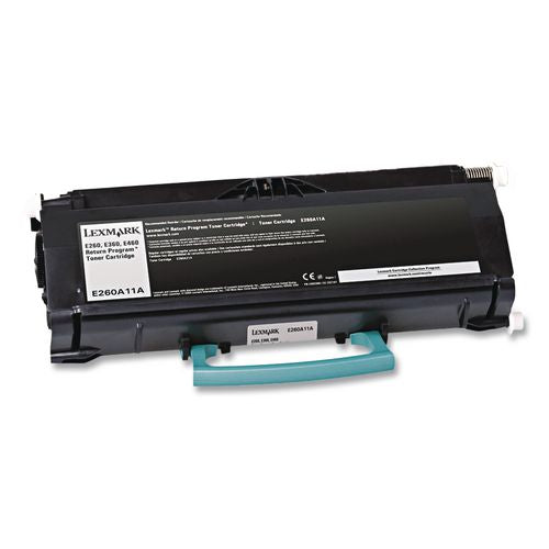 Image of Lexmark E260A41G E260a41g Return Program Toner, 3,500 Page-Yield, Black