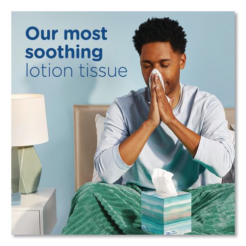 Image of Puffs® 34899 Plus Lotion Facial Tissue, 2-Ply, White, 56 Sheets/Box, 24 Boxes/Carton
