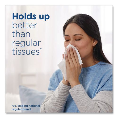 Image of Puffs® 39363BX Plus Lotion Facial Tissue, 2-Ply, White, 124 Sheets/Box, 3 Box/Pack