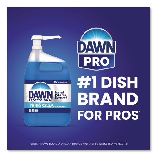 Image of Dawn® Professional 80730045 Heavy-Duty Manual Pot/Pan Dish Detergent, Original Scent, 1 gal Bottle, 4/Carton
