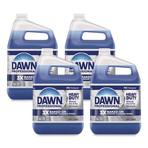 Image of Dawn® Professional 80730045 Heavy-Duty Manual Pot/Pan Dish Detergent, Original Scent, 1 gal Bottle, 4/Carton