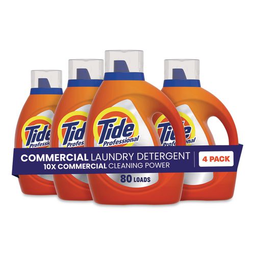 Image of Tide® PRO 80782106 Commercial HE Liquid Laundry Detergent, 105 oz Pour Bottle, 4/Carton