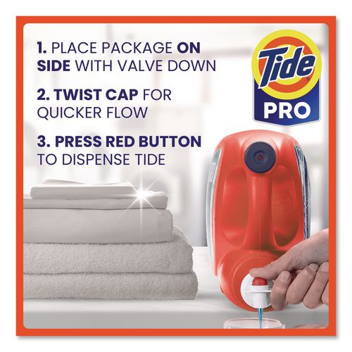 Image of Tide® PRO 80782106 Commercial HE Liquid Laundry Detergent, 105 oz Pour Bottle, 4/Carton