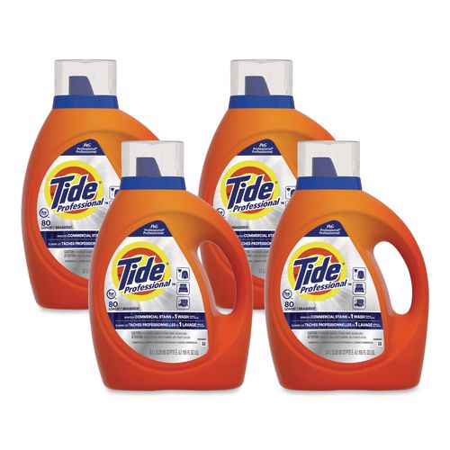 Image of Tide® PRO 80782106 Commercial HE Liquid Laundry Detergent, 105 oz Pour Bottle, 4/Carton