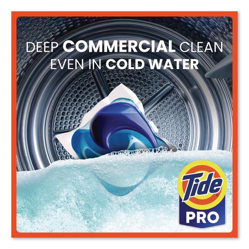 Image of Tide® PRO 80782762 Commercial Power PODS Laundry Detergent, HE Compatible, 63 Liquid Pods/Tub, 4 Tubs/Carton